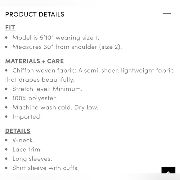 Torrid 2/2X Chiffon Clip Dot with lace inset top - Picture 12 of 12